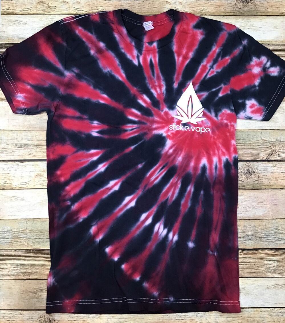 Next Level Apparel Women’s Size XS Tie Dye 'Stick.e.Vape' Cannabis T-Shirt